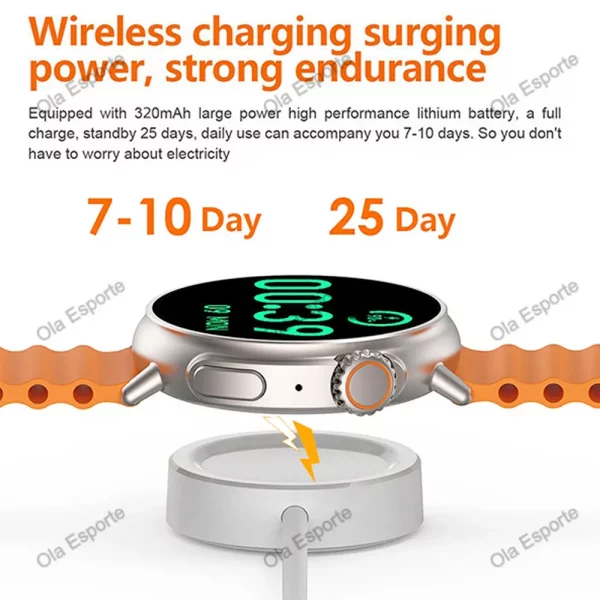 2024 novas chamadas bluetooth relógio inteligente ultra série 9 assistente de voz monitor saúde relógios esportes fitness rastreador smartwatch homem - Image 6