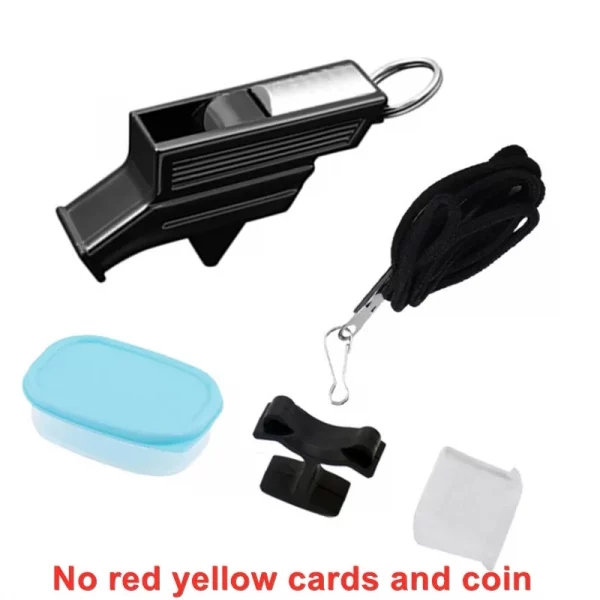 Apito de árbitro de futebol com moeda, ferramenta de cartão amarelo vermelho, kit de cartões de árbitro de futebol, equipamento de sobrevivência ao ar livre - Image 7