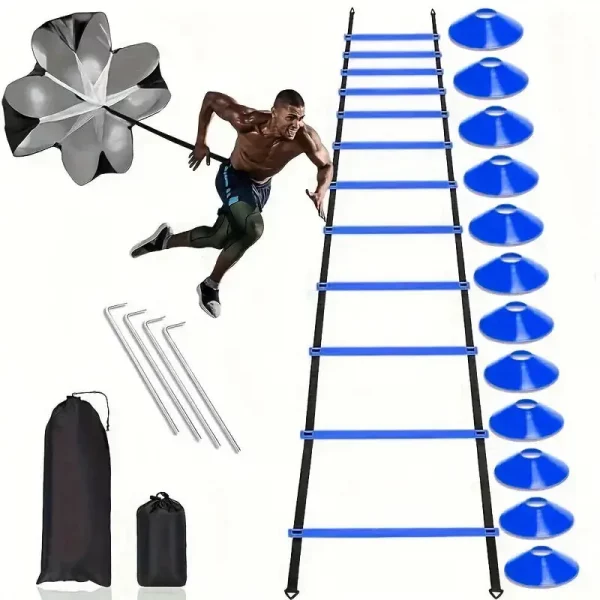1 conjunto de equipamento de treinamento de futebol, fitness, treinamento de velocidade, pára-quedas resistente, guarda-chuva de corrida - Image 2
