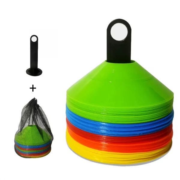 10 pçs cone conjunto equipamento de treinamento de futebol