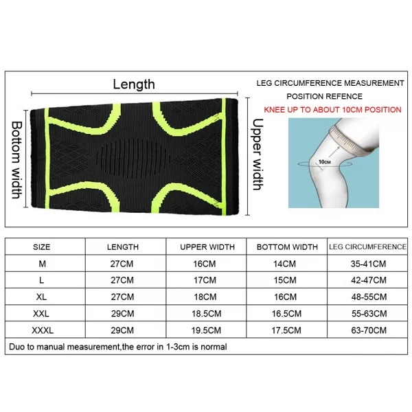 joelheira com cintas elástica náilon pra todos os esportes/prevenção - Image 5