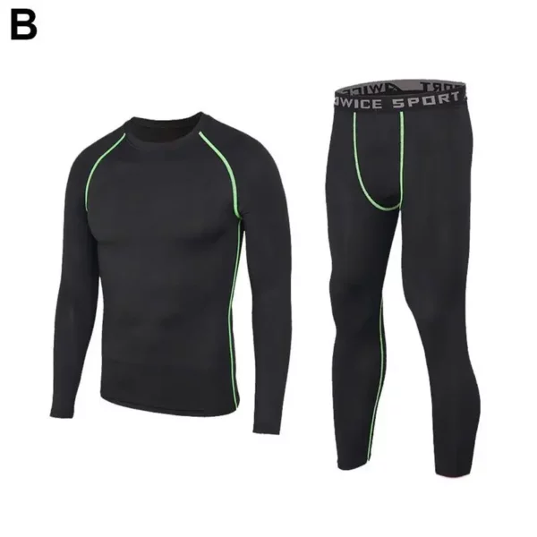 Roupa esportiva infantil de secagem rápida, agasalho de compressão fitness - Image 7