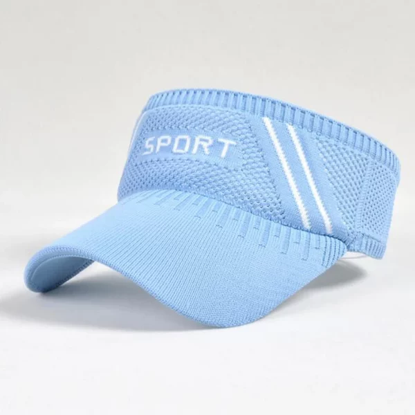 Viseira v feminino esporte ao ar livre respirável, viseira anti-uv chapéu de sol bonés menina golfe, tênis - Image 20