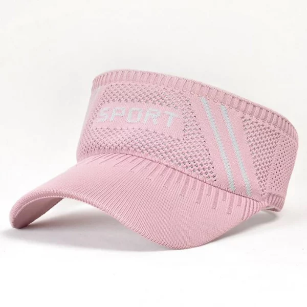 Viseira v feminino esporte ao ar livre respirável, viseira anti-uv chapéu de sol bonés menina golfe, tênis - Image 22