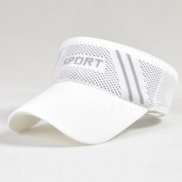 Viseira v feminino esporte ao ar livre respirável, viseira anti-uv chapéu de sol bonés menina golfe, tênis - Image 23