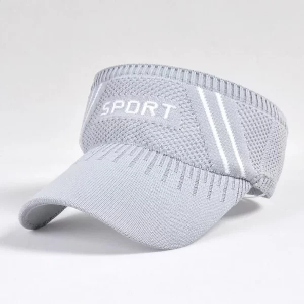 Viseira v feminino esporte ao ar livre respirável, viseira anti-uv chapéu de sol bonés menina golfe, tênis - Image 25