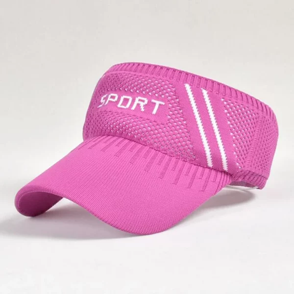 Viseira v feminino esporte ao ar livre respirável, viseira anti-uv chapéu de sol bonés menina golfe, tênis - Image 27