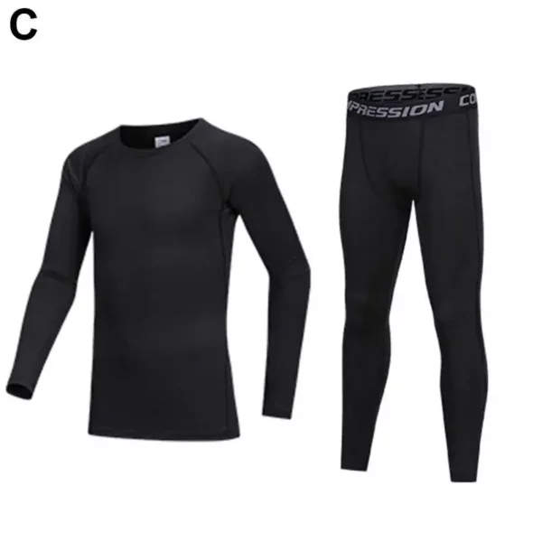 Roupa esportiva infantil de secagem rápida, agasalho de compressão fitness - Image 8
