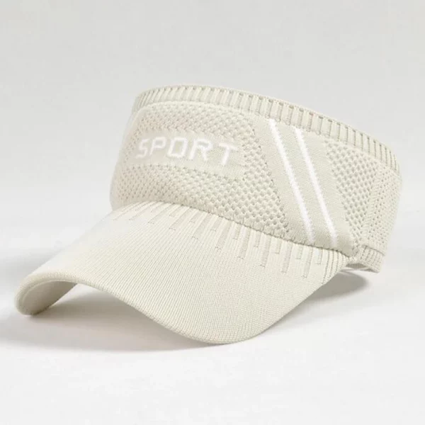 Viseira v feminino esporte ao ar livre respirável, viseira anti-uv chapéu de sol bonés menina golfe, tênis - Image 24