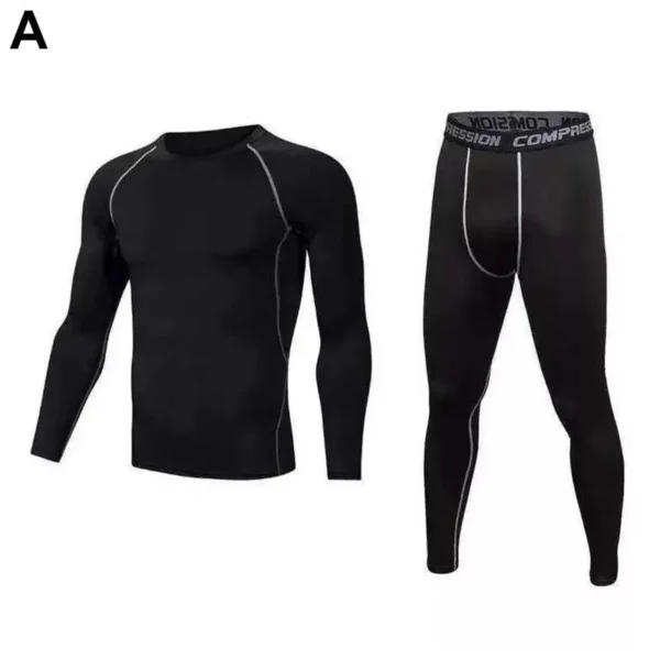 Roupa esportiva infantil de secagem rápida, agasalho de compressão fitness - Image 9
