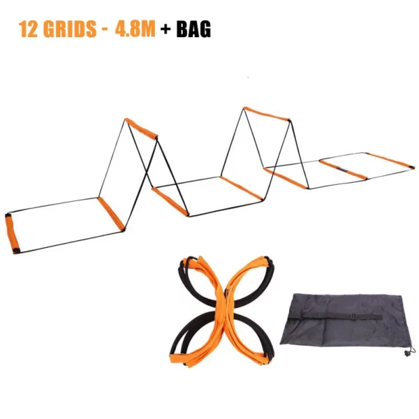 Escada de salto de treinamento de futebol de dupla finalidade multifuncional agilidade escada de treinamento de velocidade coordenação equipamentos de futebol - Image 11