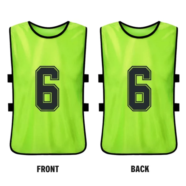 6 pçs/12 pçs adultos crianças de secagem rápida basquete camisas futebol colete pinnies prática equipe treinamento esportes colete equipe - Image 3