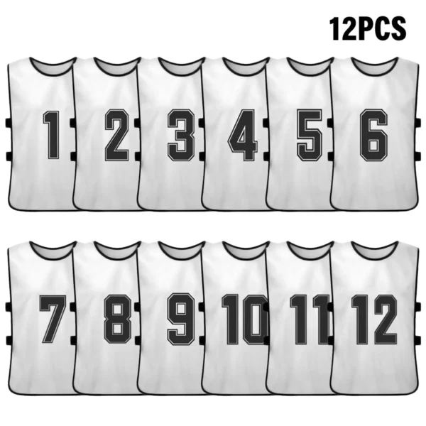 6 pçs/12 pçs adultos crianças de secagem rápida basquete camisas futebol colete pinnies prática equipe treinamento esportes colete equipe - Image 18