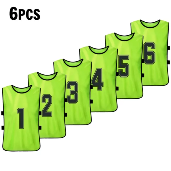 6 pçs/12 pçs adultos crianças de secagem rápida basquete camisas futebol colete pinnies prática equipe treinamento esportes colete equipe - Image 19