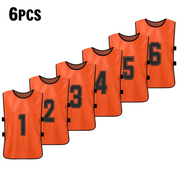 6 pçs/12 pçs adultos crianças de secagem rápida basquete camisas futebol colete pinnies prática equipe treinamento esportes colete equipe - Image 16