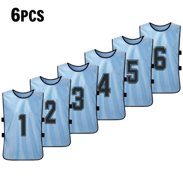 6 pçs/12 pçs adultos crianças de secagem rápida basquete camisas futebol colete pinnies prática equipe treinamento esportes colete equipe - Image 17